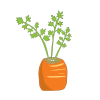 winter carrot icon